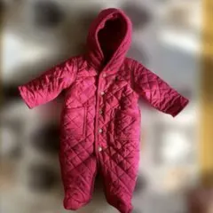 ラルフローレン キルティング おくるみ カバーオール 裏ボア