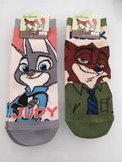 ズートピア ジュディ・ニック ソックス 22-24cm