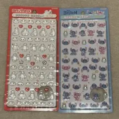 ボンボンドロップシール ミニ スティッチ ベイマックス