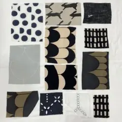 ミナペルホネン はぎれセット　モノトーン系