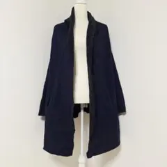 ミズイロインド/mizuiro ind 裏ボア ジャケット コート【F】ネイビー