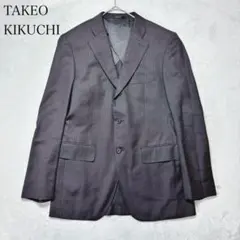 タケオキクチ ストライプ テーラードジャケット M ブラック メンズ　ビジネスのサムネイル