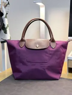 ロンシャン ル プリアージュ シティ Mサイズ トートバッグ ボルドー