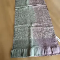 グラデーション帯揚げ（紫から緑）