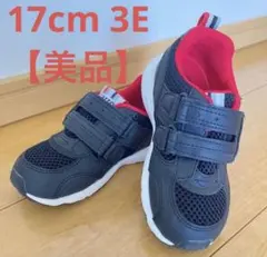 【美品】【幅広】ムーンスター キャロット スニーカー 17cm 3E