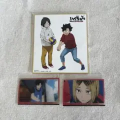ハイキュー 黒尾鉄朗 孤爪研磨 アニメイト 特典 色紙 クリアカード 豪華版