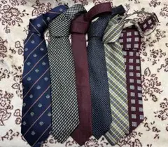 メンズ・ネクタイ 6本セット 美品