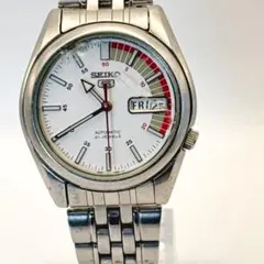 稼働品 SEIKO セイコー5自動巻7S26-01V0ブレス裏スケ メンズ