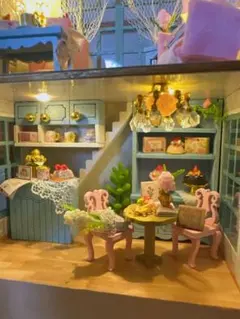 送料込み】ジオラマ 1/12サイズ 町中の電話ボックスのドールハウス③