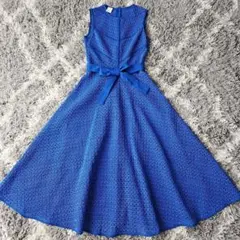 PINKO レース　ロングワンピース　ブルー