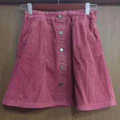 UNIQLO コーデュロイスカート レッド 140cm