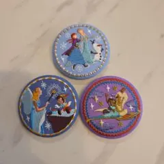 ディズニー 刺繍 缶バッチ 3点セット