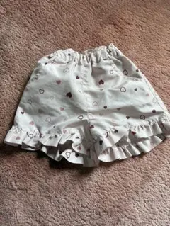 ハート柄フリル付きパンツ