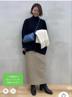 完売品　SENSE OF PLACE ジャガードタイトスカート【美品】