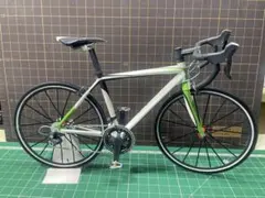 ロードバイク ホワイトグリーン　ペーパークラフト完成品のサムネイル