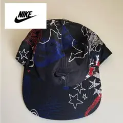 NIKE ナイキ スウッシュロゴ キャップ 星柄 刺繍 黒 未使用