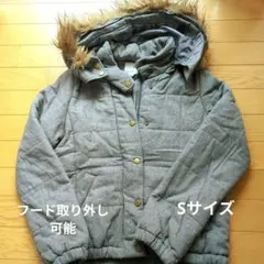 earth music&ecology フード付きジャケット Sサイズ グレー