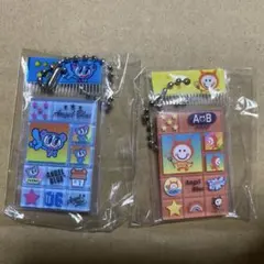 エンジェルブルー　タイルシール　ミニチュアチャーム　ガチャ　2種