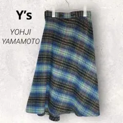 【本日21時迄価格】Y’s ヨウジヤマモト✨モヘヤ混変形デザインチェックスカート 2026年最新】Y's 柄：チェック その他の人気アイテム - メルカリ