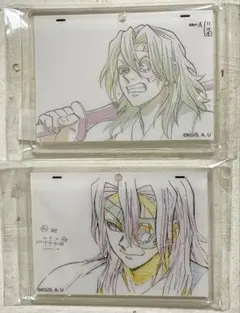 鬼滅の刃ダイニングお楽しみくじ原画アクリルチャーム宇髄天元2点