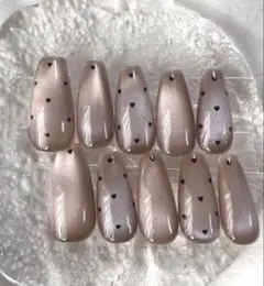 即購入OK！マグネットネイル❤︎ハートネイル❤︎ワンホンネイル❤︎韓国ネイル❤︎