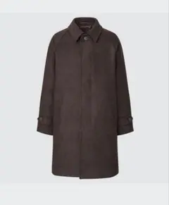 ユニクロ UNIQLOシングルブレストコート ダークブラウン Ｍサイズ