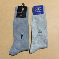 メンズカジュアルソックス 25-27cm 2足組