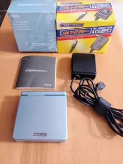 【完品・動作確認済】ゲームボーイアドバンスSP ミルキーブルー 美品
