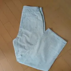 GRL ライトブルー ストレートデニムパンツ