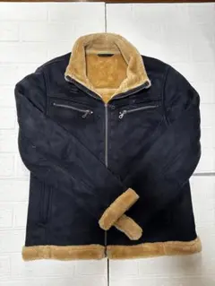 Navy スエード風 ジャケット