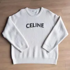 CELINE セリーヌ アイボリー オーバーサイズ セーター ホワイト Mのサムネイル