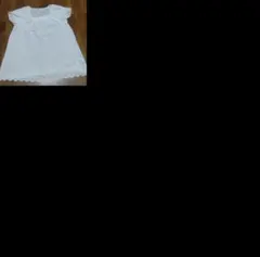 ホワイト 半袖シャツ 100cm レース装飾