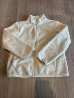 UNIQLO フリースジャケット 140 クリーム色