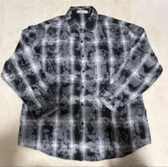 WEGO チェックシャツ ブラック