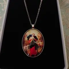 結び目を解くマリア様 美しいガラスのお守りネックレスロザリオペンダント