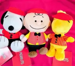 PEANUTS　SNOOPYぬいぐるみ～バーガーショップ～３種コンプリート
