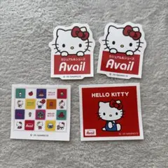 ハローキティ Avail ノベルティステッカー 4枚セットのサムネイル
