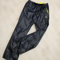 adidas 【黒】パンツ サイドポケット付き 運動…ウオーキング　薄シャカパン