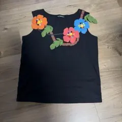 ビームスボーイ　フェルト花タンクトップ