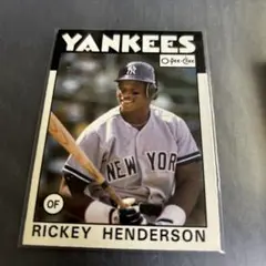 MLB1986O-Pee-Chee リッキーヘンダーソン　ニューヨークヤンキース