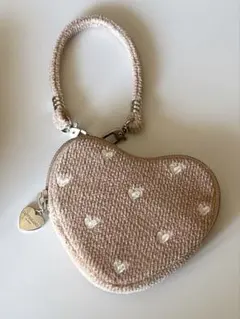 フェイラー　ラブラリーハート　ハート型ポーチ　ベージュ