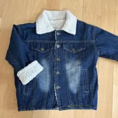 デニムジャケット 110サイズ ボア襟付き