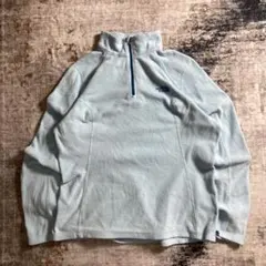 00s ノースフェイス フリース ジャケット ライトブルー ポーラーテック 刺繍