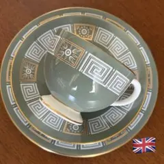 【英国ビンテージ】ウェッジウッド★アジアグリーン★トリオ