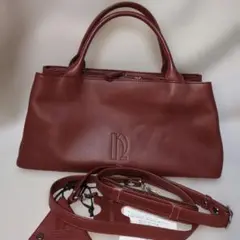 極美品☆中澤鞄 ハンドバッグ ミニボストン ショルダー 2way レザー 