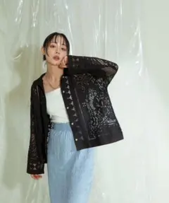 eimee law レースシャツジャケットレースカーディガンのサムネイル