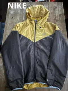 NIKE WIND RUNNER JACKET ナイロンジャケットXL 黄×茶