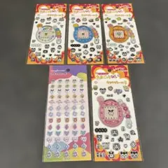 たまごっち　セリア　キラキラシール3 プチプチシール　５枚セット