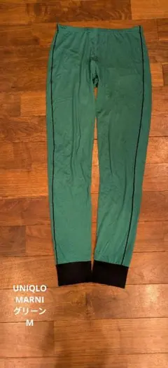 【ユニクロ】UNIQLOマルニMARNIヒートテック　レギンス緑グリーンM