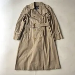 バーバリー トレンチコート ノバチェック ロング丈L相当 ハニーベージュ